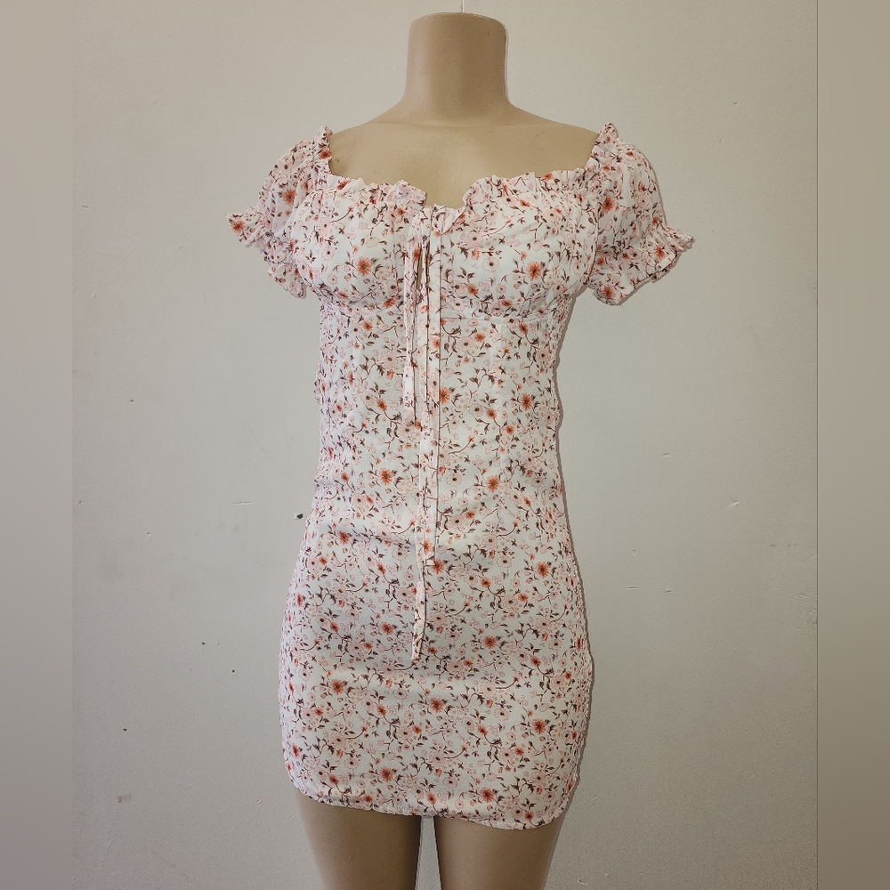 Light pink floral dress